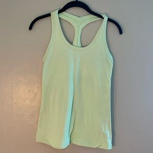 Lululemon Cool Racerback Tank Neon Yellow Size 6